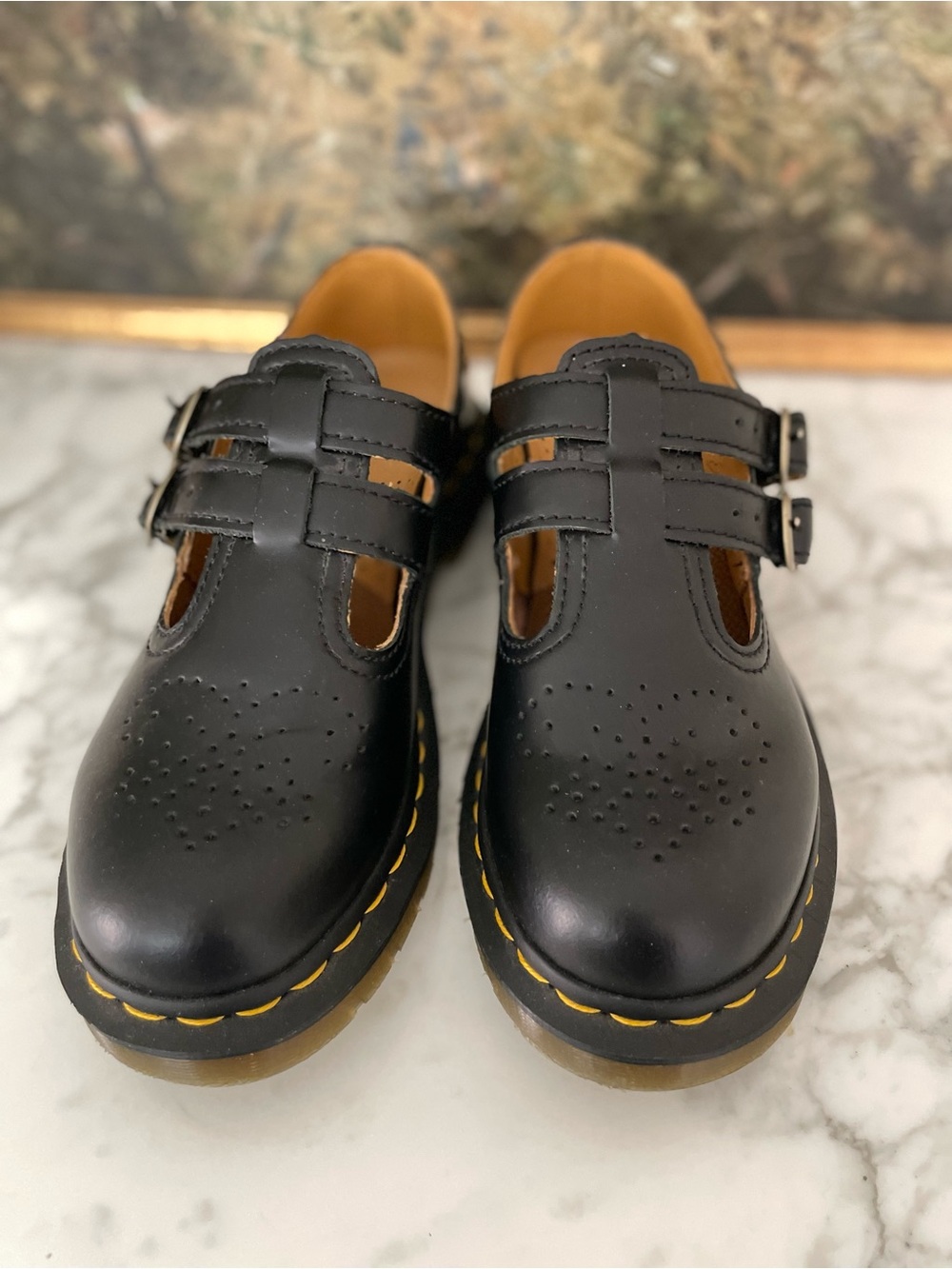 Dr. Martens Mary‎ Jane Shoes  Black Leather Womens Size 7 - Picture 2 of 8